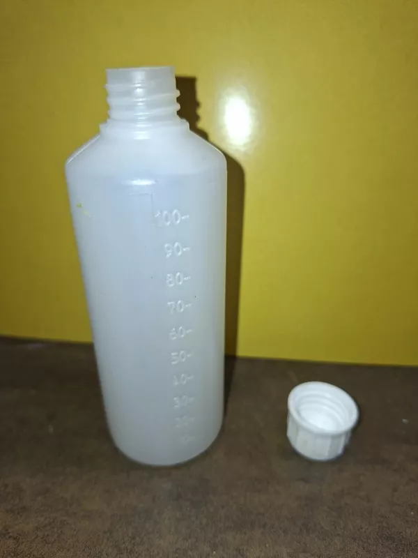kosmetika, chemikálie Lahvička 100 ml + uzávěr