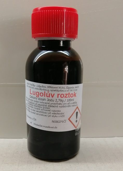 kosmetika, chemikálie Lugolův roztok 102 g (100 ml) - Lugolovo činidlo
